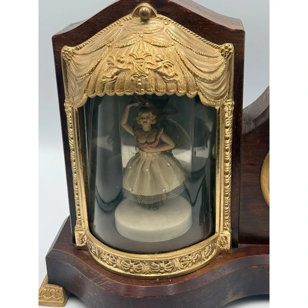 Vintage United Clock Corp Model 870 Ballerina Animated Musical Electric Clock